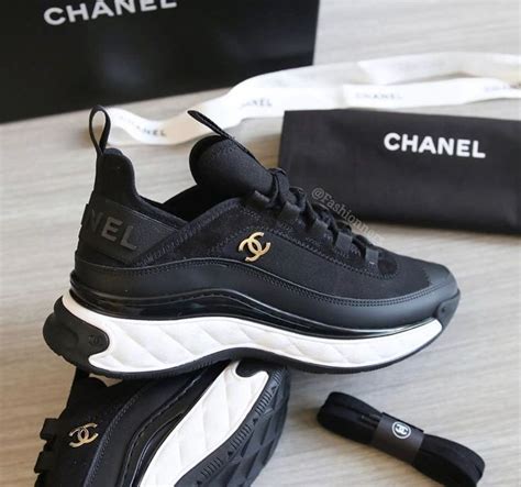 chanel trainers womens black|Chanel sneaker price.